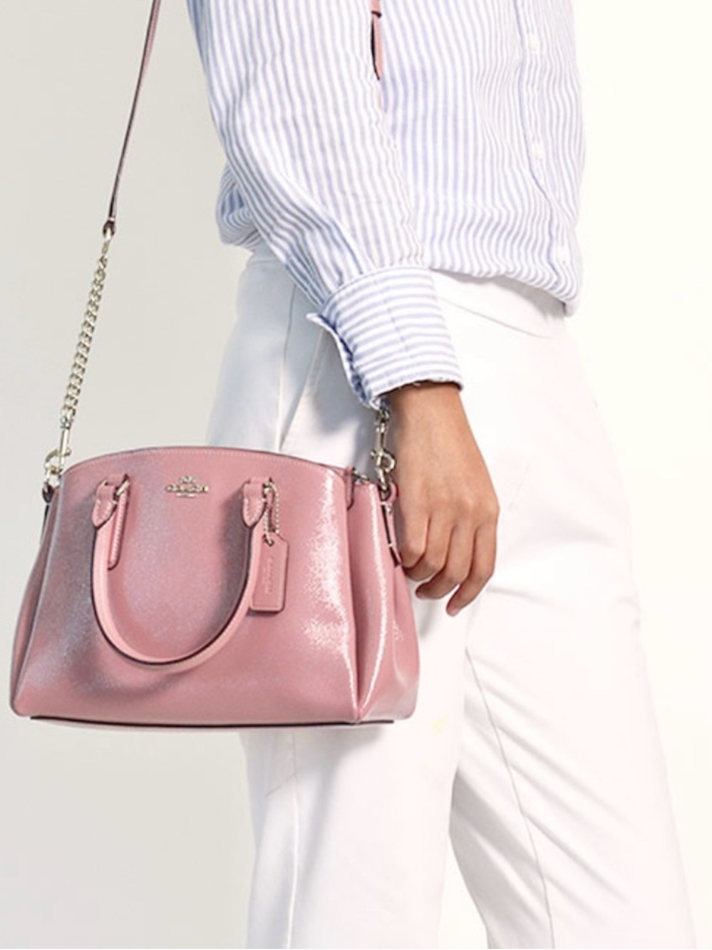 Coach Sage Carryall in crossgrain leather.